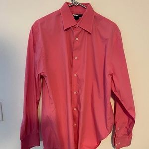 Express Pink Modern Fit Dress Shirt
